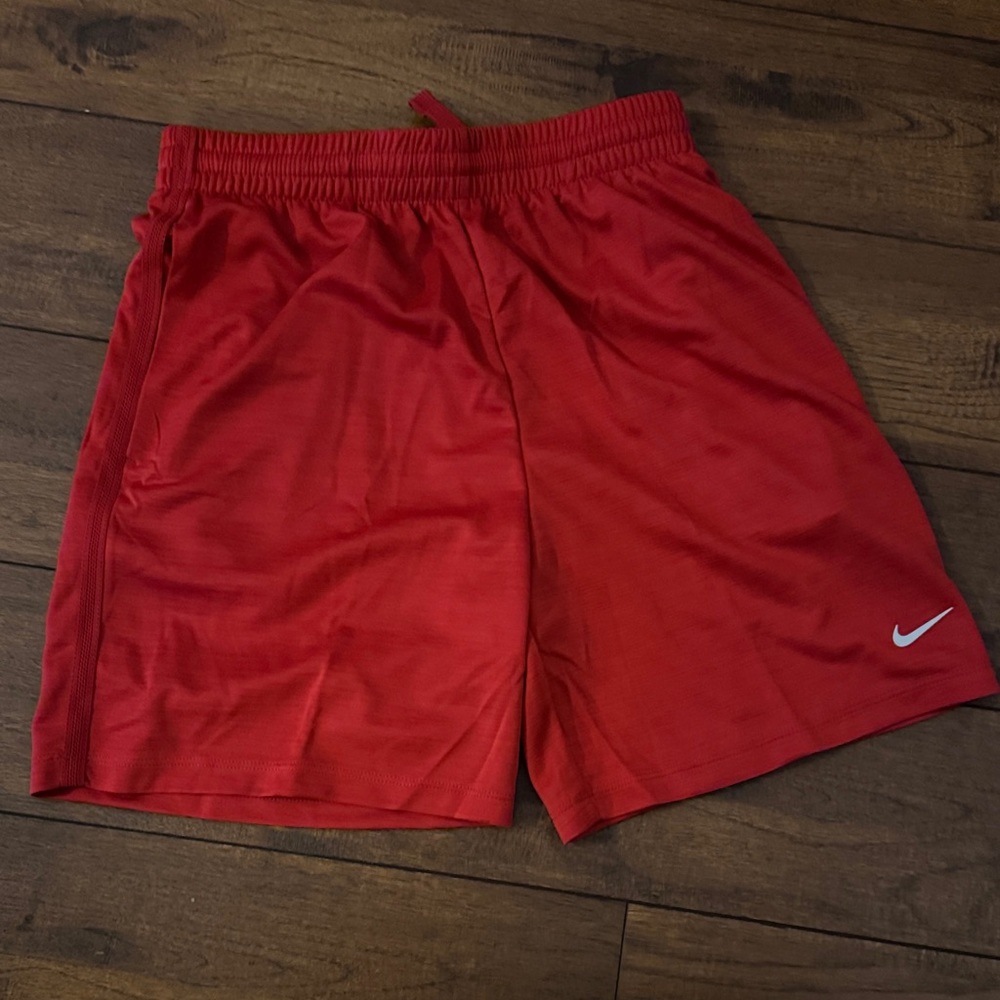 Nike Men's Vibrant Red Athletic Shorts